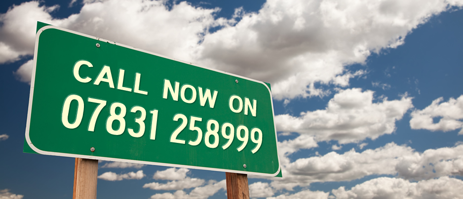 Call now on 07831 258999